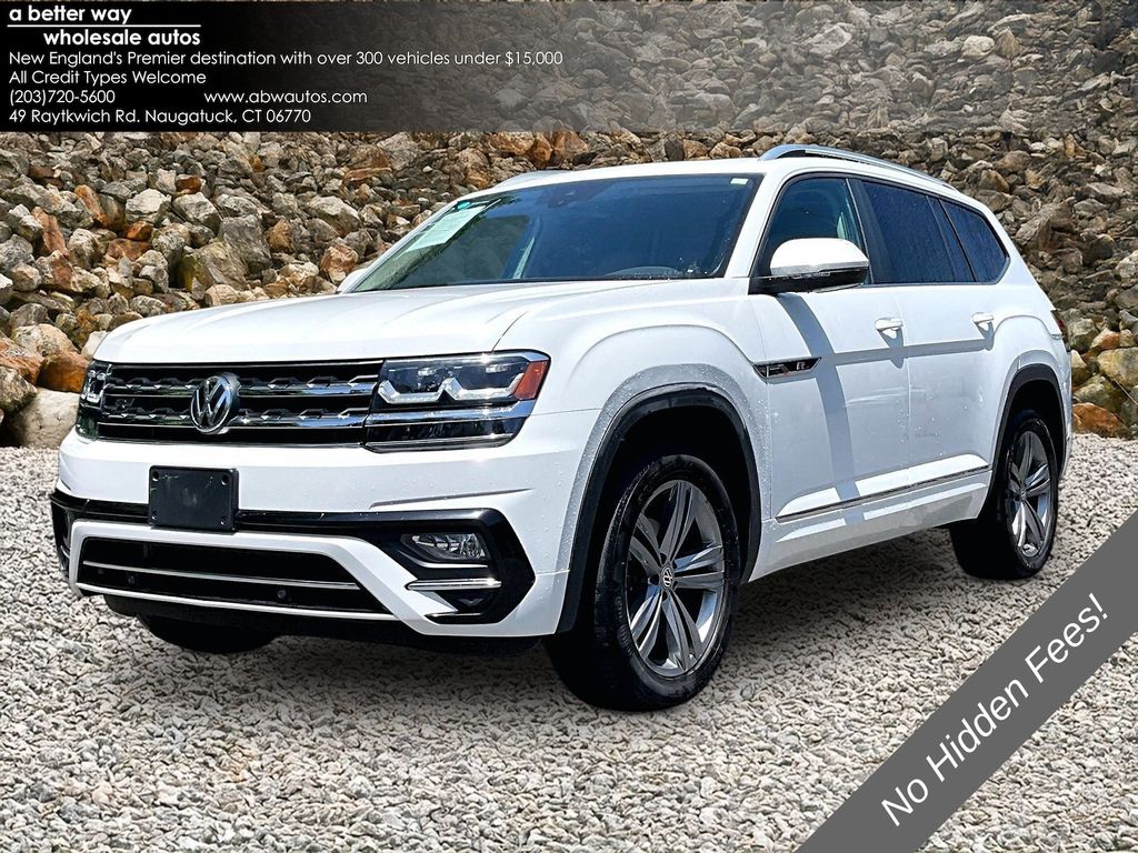 White 2019 Volkswagen Atlas SUV / Crossover All-Wheel Drive 8-Speed Automatic