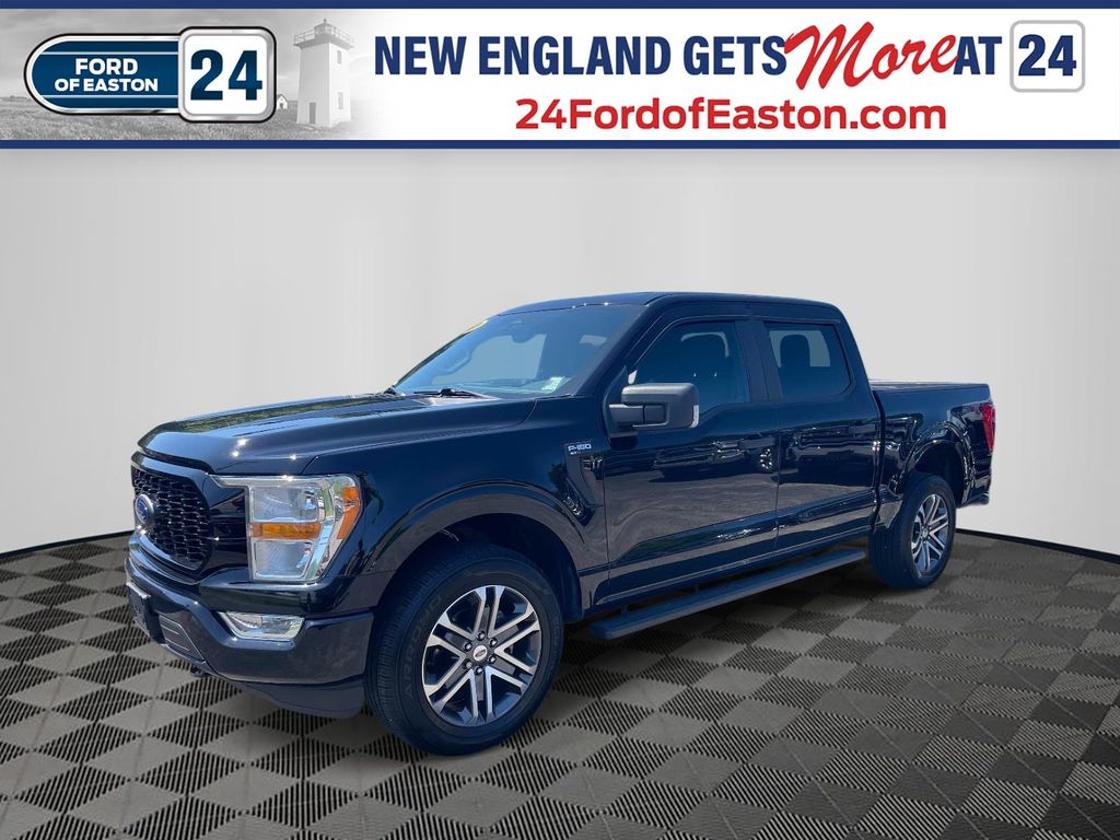 Agate Black Metallic 2021 Ford F-150 Pickup Truck Four-Wheel Drive Automatic