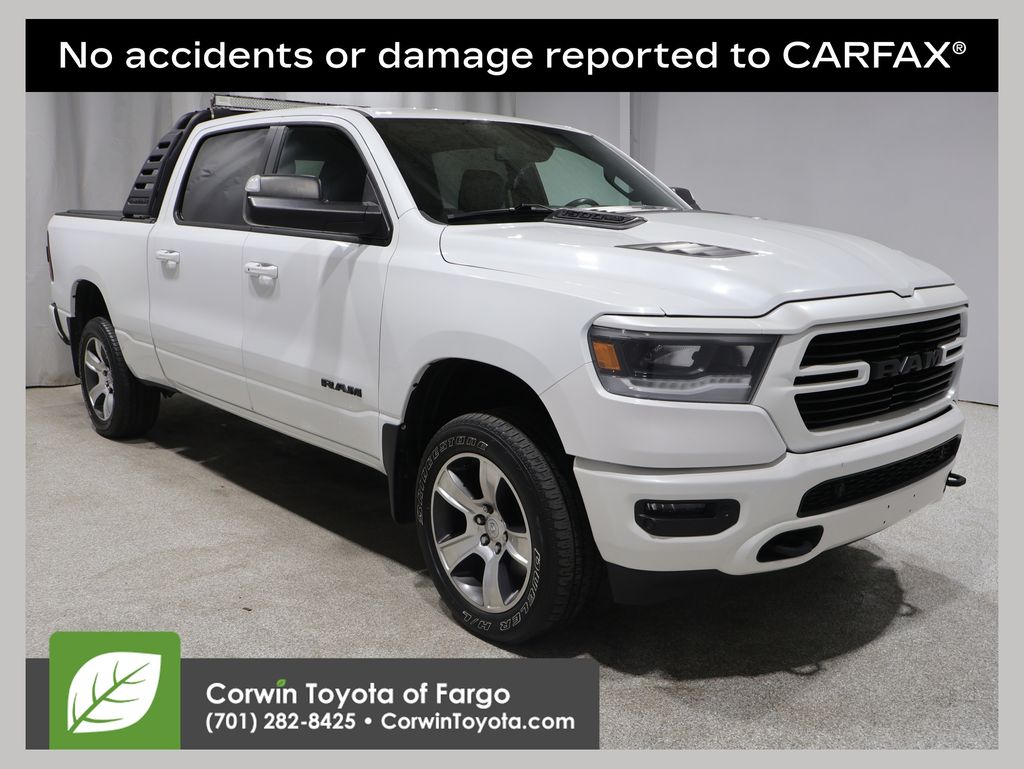 White 2019 RAM 1500 Pickup Truck  8-Speed Automatic