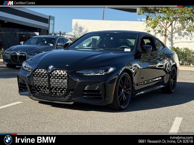Black Sapphire Metallic 2024 BMW 4 Series M440i Coupe RWD Coupe Rear-Wheel Drive 8-Speed Automatic