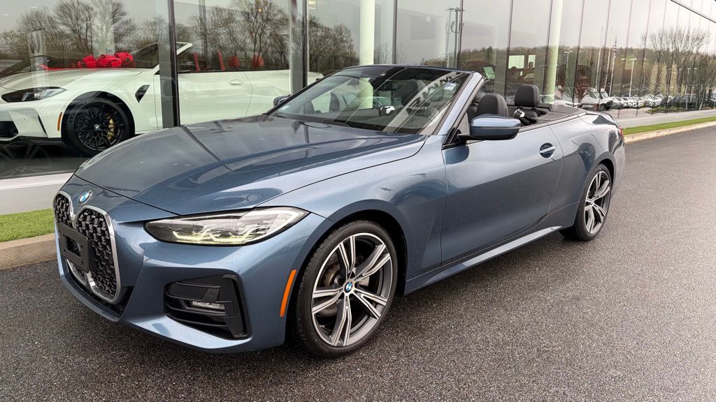 Arctic Race Blue Metallic 2022 BMW 4 Series 430i Convertible xDrive Convertible All-Wheel Drive 8-Speed Automatic