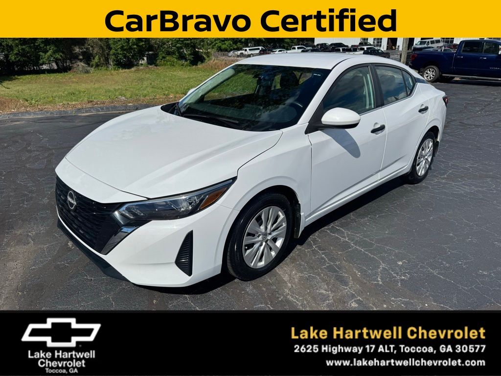 White (Fresh Powder) 2025 Nissan Sentra Sedan Front-Wheel Drive Continuously Variable Transmission