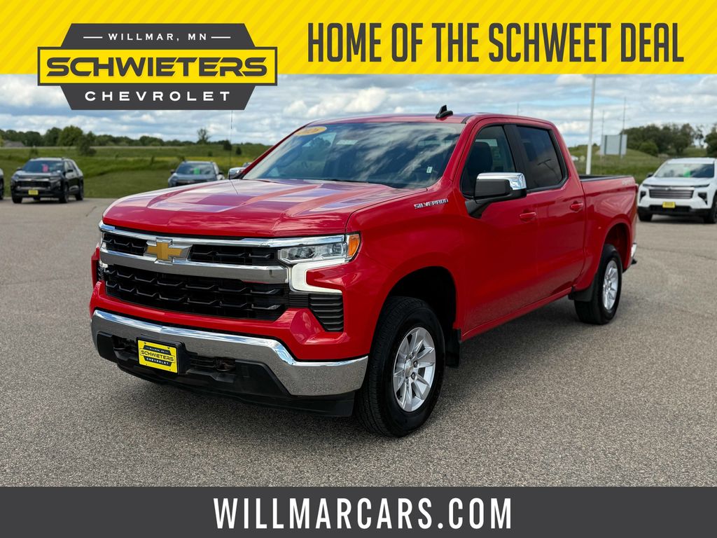 Red Hot 2026 Chevrolet Silverado 1500 Pickup Truck Four-Wheel Drive Automatic