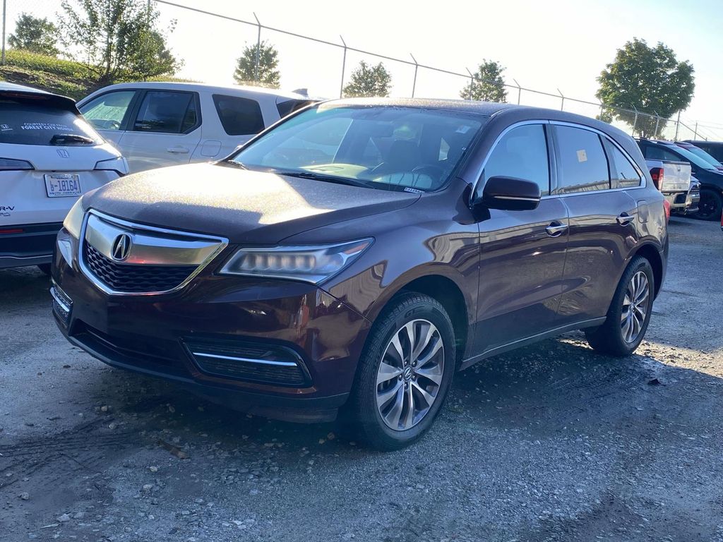 Dark Cherry Pearl 2015 Acura MDX SUV / Crossover Front-Wheel Drive 6-Speed Automatic