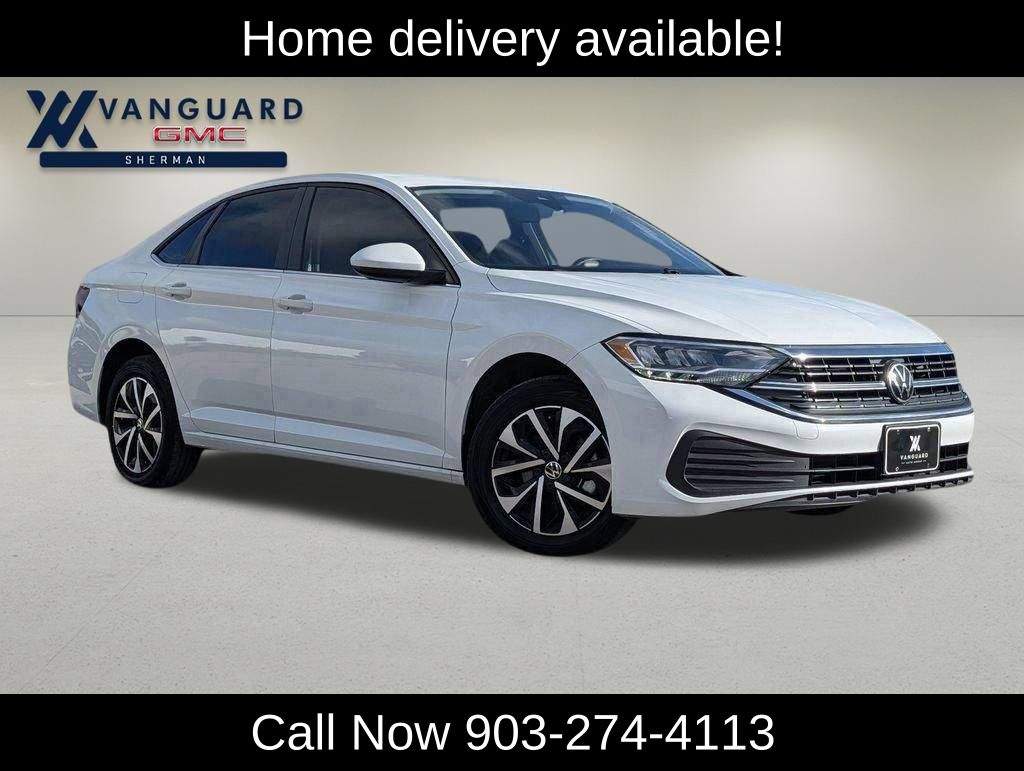 White 2024 Volkswagen Jetta S FWD Sedan Front-Wheel Drive 8-Speed Automatic