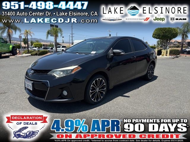 Black Sand 2015 Toyota Corolla S Plus Sedan Front-Wheel Drive Continuously Variable Transmission