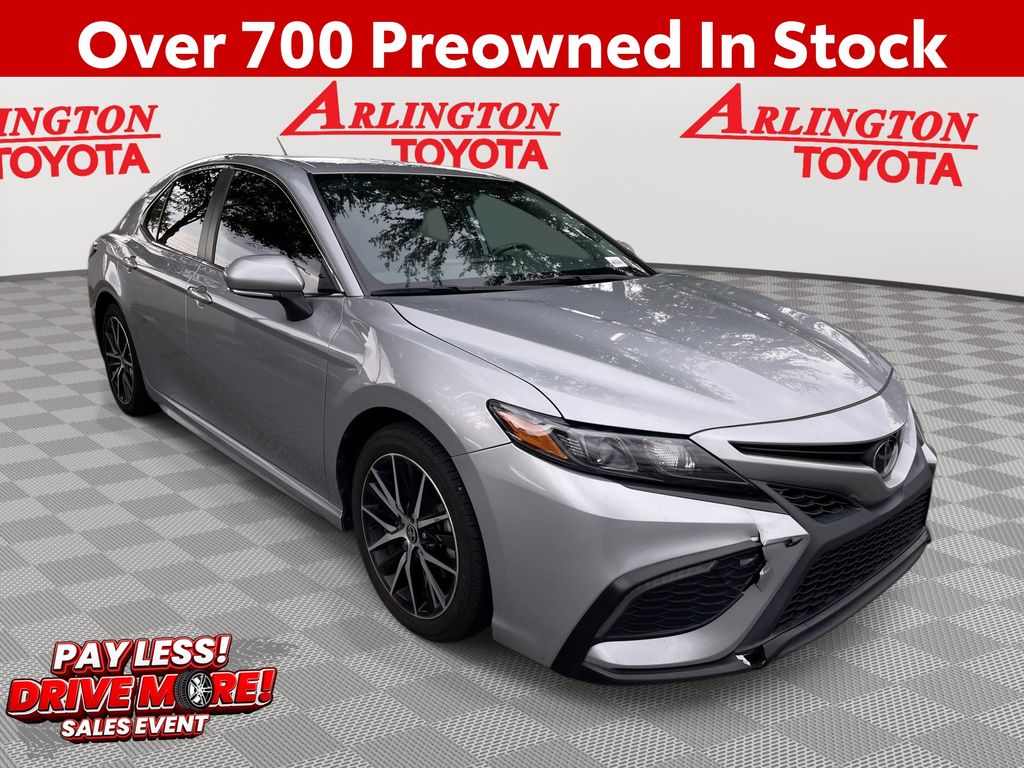 Celestial Silver Metallic 2023 Toyota Camry Sedan Front-Wheel Drive 8-Speed Automatic