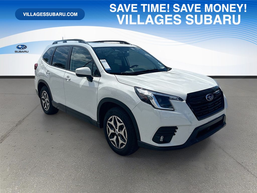 Crystal White Pearl 2024 Subaru Forester SUV / Crossover All-Wheel Drive Continuously Variable Transmission