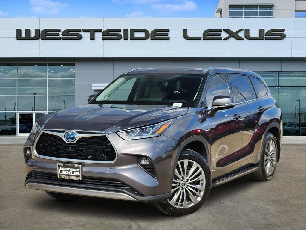 2022 Toyota Highlander Hybrid Platinum Gray at Toyota of Victoria