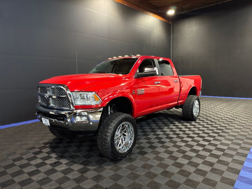 Flame Red Clearcoat 2017 RAM 3500 Pickup Truck Four-Wheel Drive 6-Speed Automatic