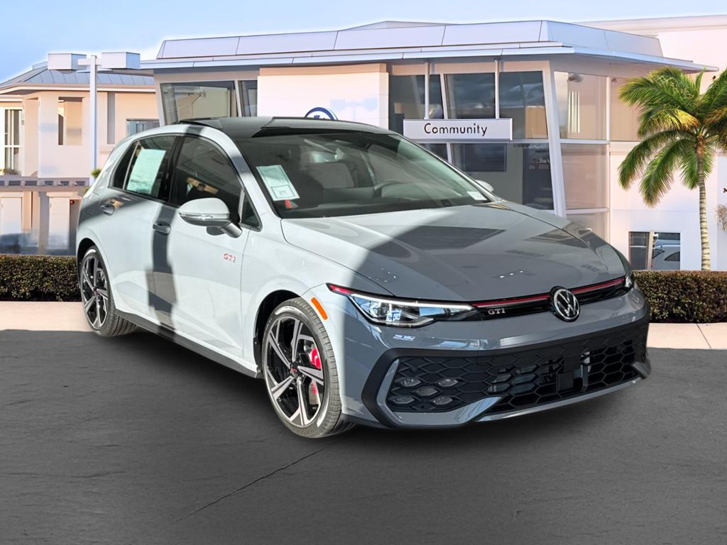 Gray 2026 Volkswagen Golf GTI Hatchback Front-Wheel Drive 7-Speed Dual Clutch