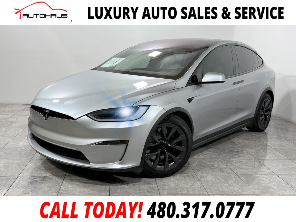 Lunar Silver 2024 Tesla Model X AWD SUV / Crossover All-Wheel Drive 1-Speed Automatic