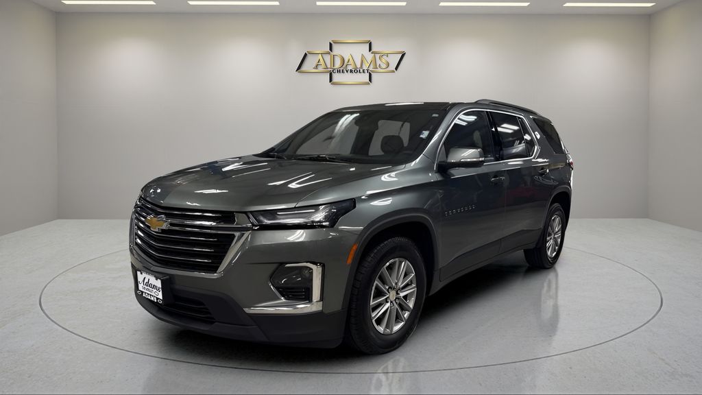 Silver Sage Metallic 2023 Chevrolet Traverse SUV / Crossover Four-Wheel Drive 9-Speed Automatic