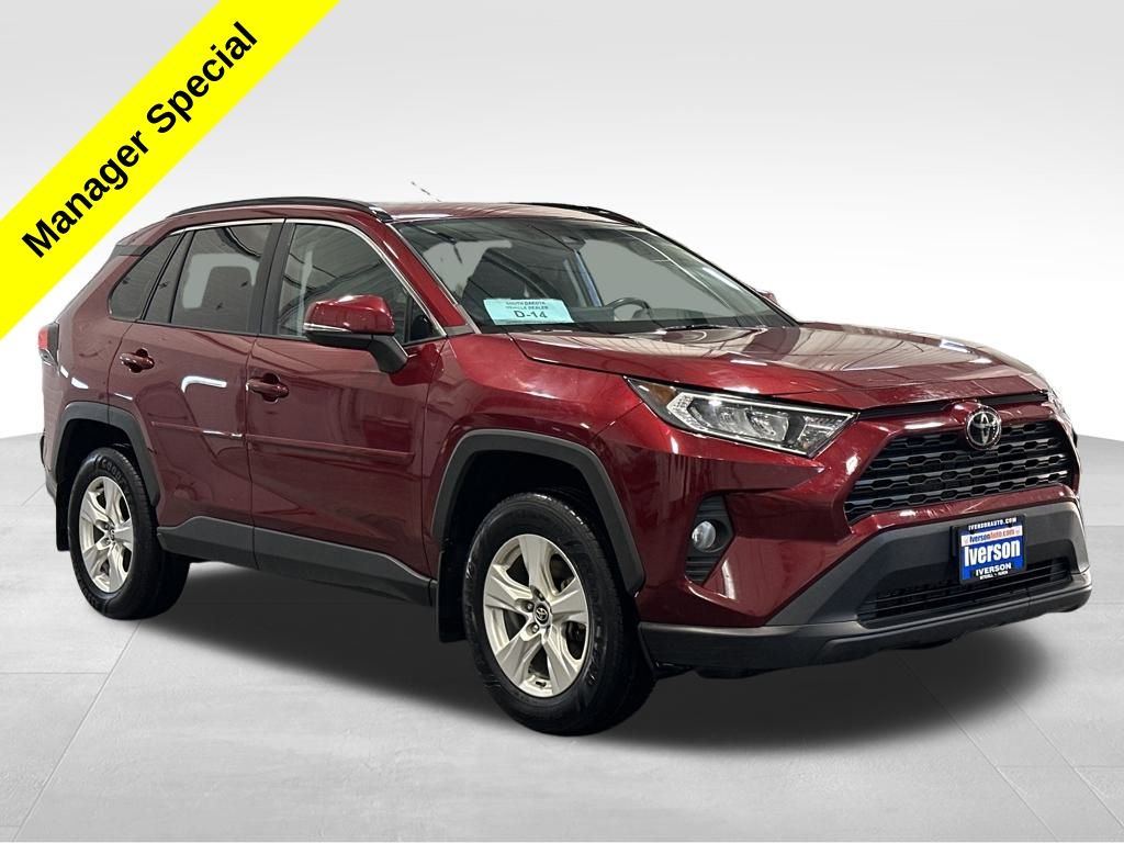 Red (Ruby Flare Pearl) 2021 Toyota RAV4 XLE AWD SUV / Crossover All-Wheel Drive 8-Speed Automatic