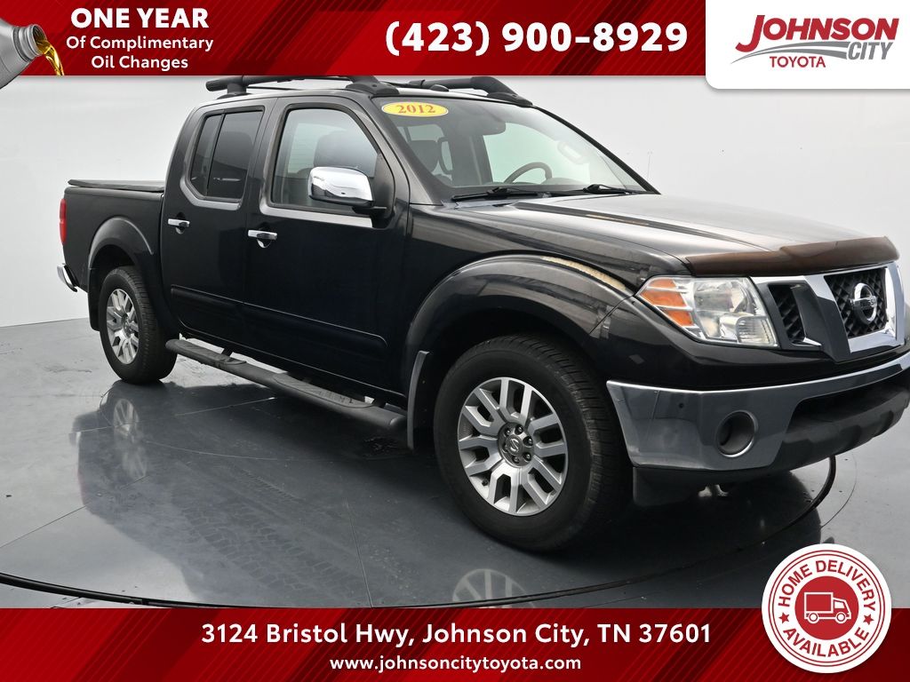 Super Black 2012 Nissan Frontier Pickup Truck Four-Wheel Drive 5-Speed Automatic Overdrive