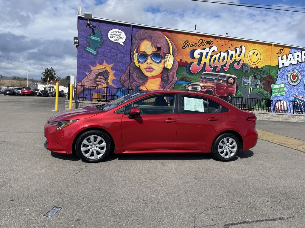 Used 2020 Toyota Corolla LE with VIN 5YFEPRAE8LP137620 for sale in Worcester, MA