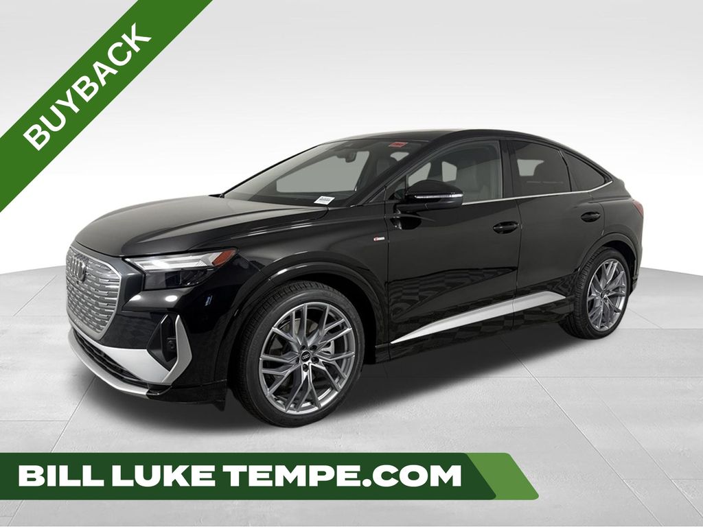 Mythos Black Metallic 2025 Audi Q4 e-tron Sportback Sedan All-Wheel Drive Automatic