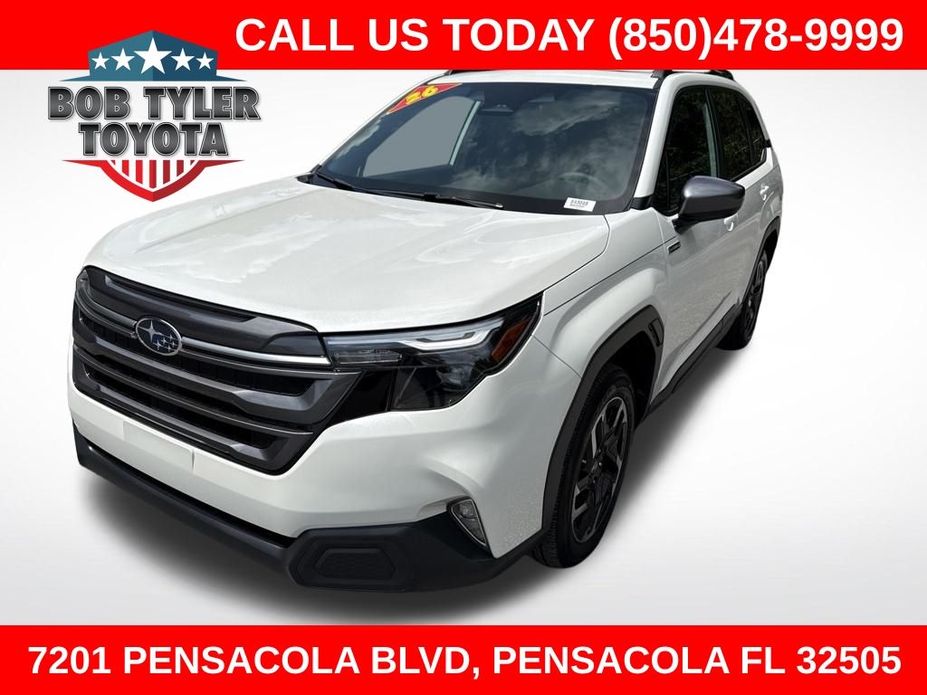 Crystal White Pearl 2026 Subaru Forester Hybrid SUV / Crossover All-Wheel Drive Continuously Variable Transmission