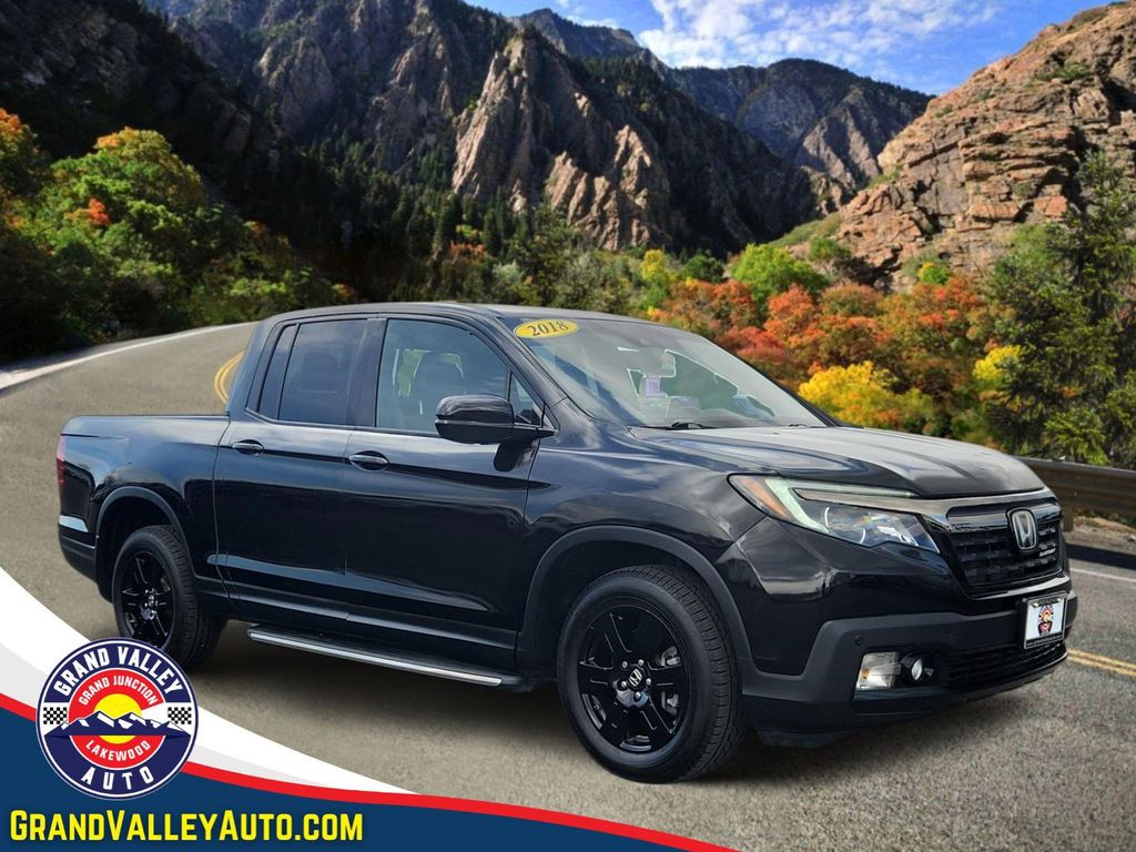 Crystal Black Pearl 2018 Honda Ridgeline Black Edition AWD Pickup Truck All-Wheel Drive 6-Speed Automatic