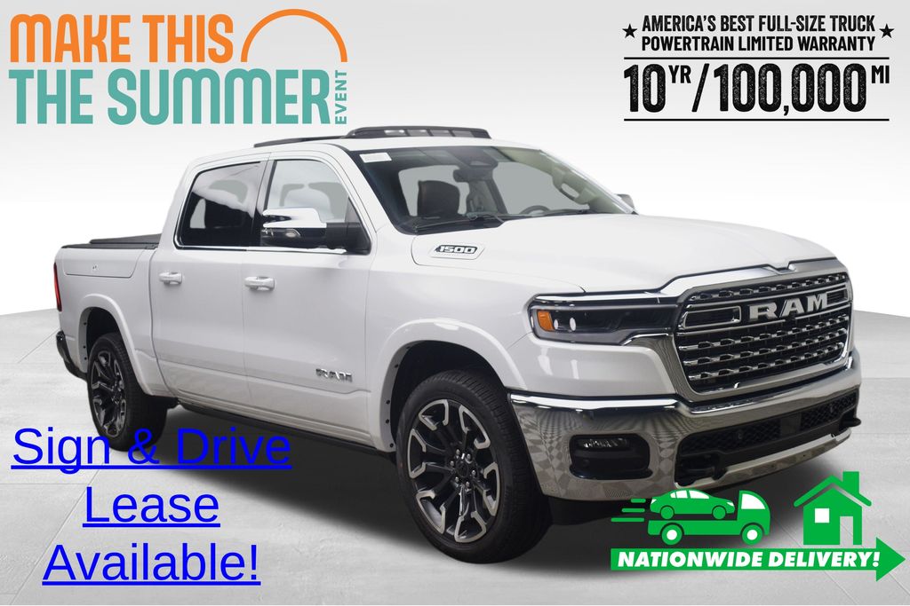Bright White Clearcoat 2026 RAM 1500 Pickup Truck Four-Wheel Drive 8-Speed Automatic