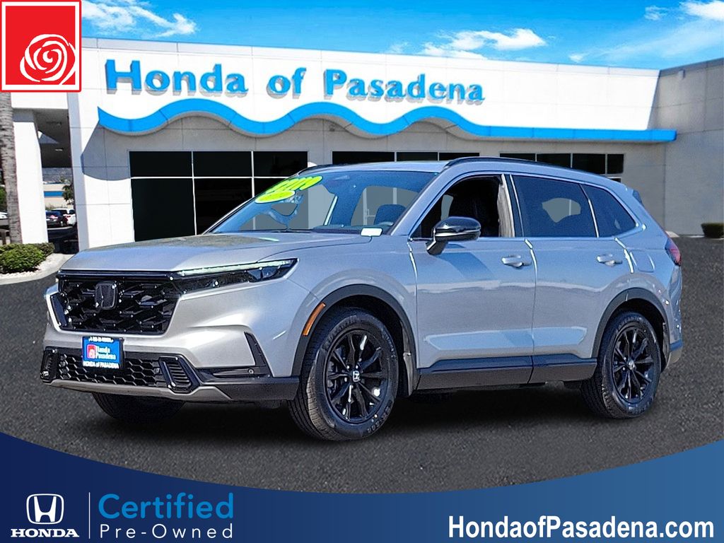 Silver 2024 Honda CR-V Hybrid Sport-L FWD SUV / Crossover Front-Wheel Drive Continuously Variable Transmission