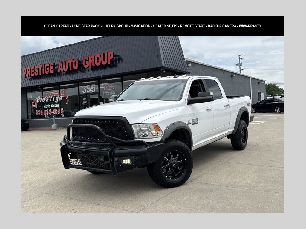 Bright White Clearcoat 2017 RAM 2500 Pickup Truck Four-Wheel Drive 6-Speed Automatic