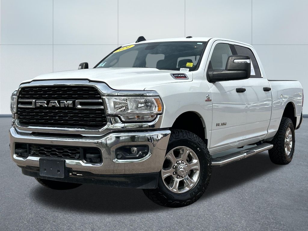 Bright White Clearcoat 2024 RAM 2500 Pickup Truck Four-Wheel Drive 6-Speed Automatic