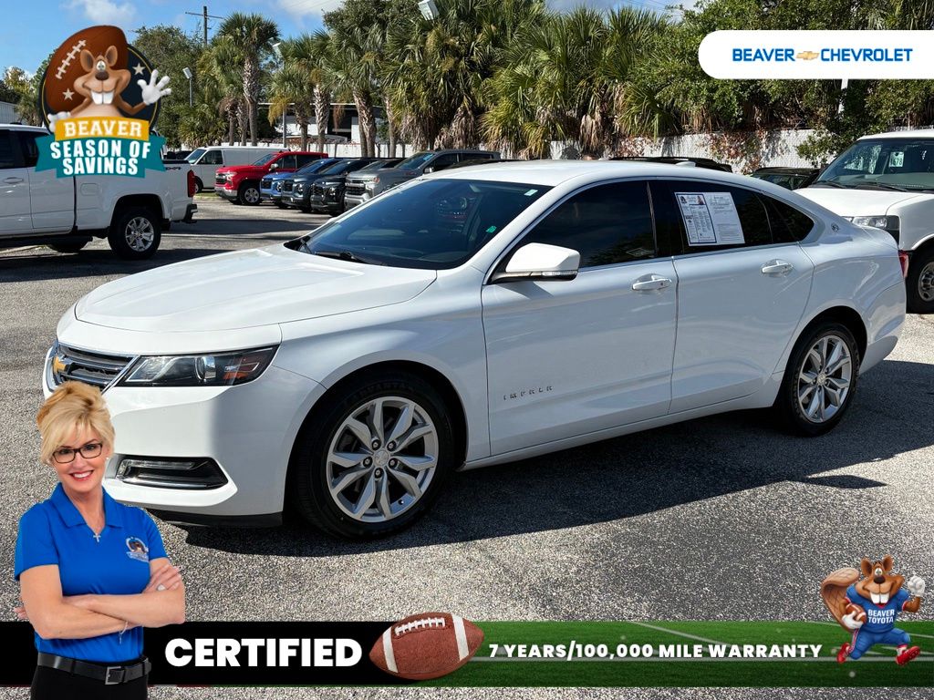 Summit White 2020 Chevrolet Impala Sedan Front-Wheel Drive 6-Speed Automatic Overdrive