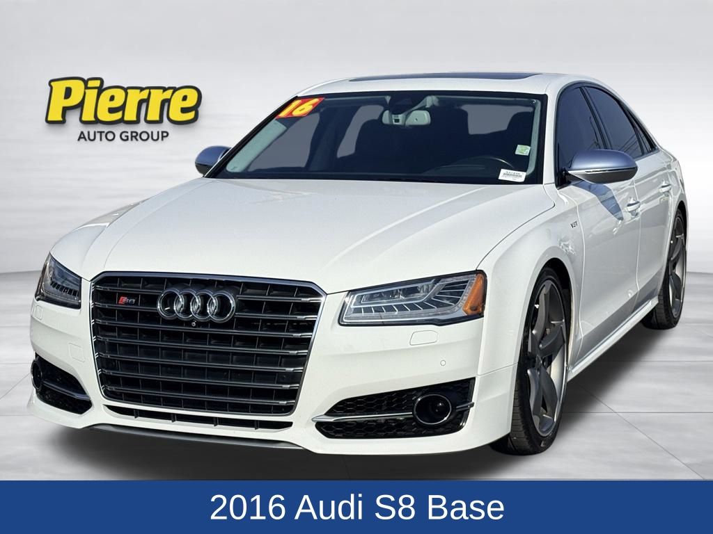 Ibis White 2016 Audi S8 Sedan All-Wheel Drive 8-Speed Automatic
