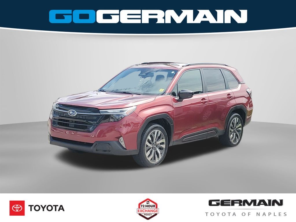 Crimson Red Pearl 2025 Subaru Forester Hybrid SUV / Crossover All-Wheel Drive Continuously Variable Transmission