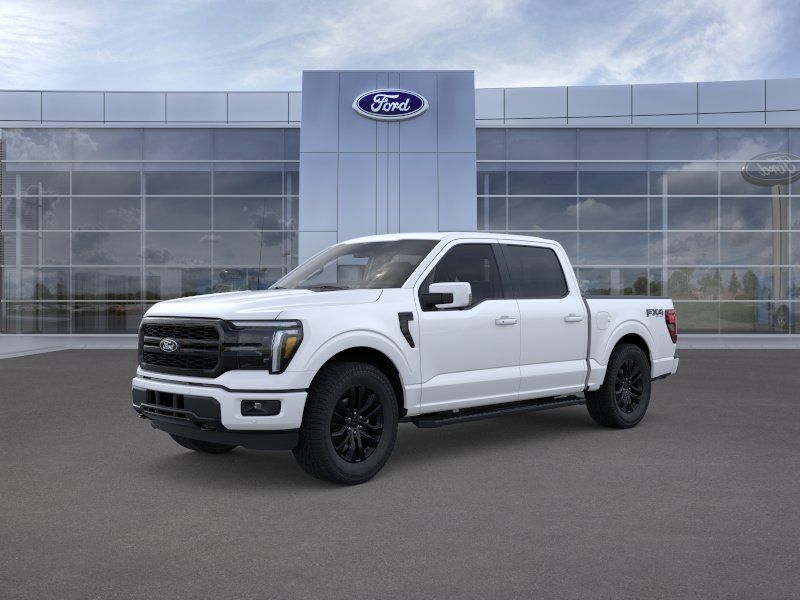 Star White Metallic Tri-Coat 2026 Ford F-150 Lariat SuperCrew 4WD Pickup Truck Four-Wheel Drive Automatic