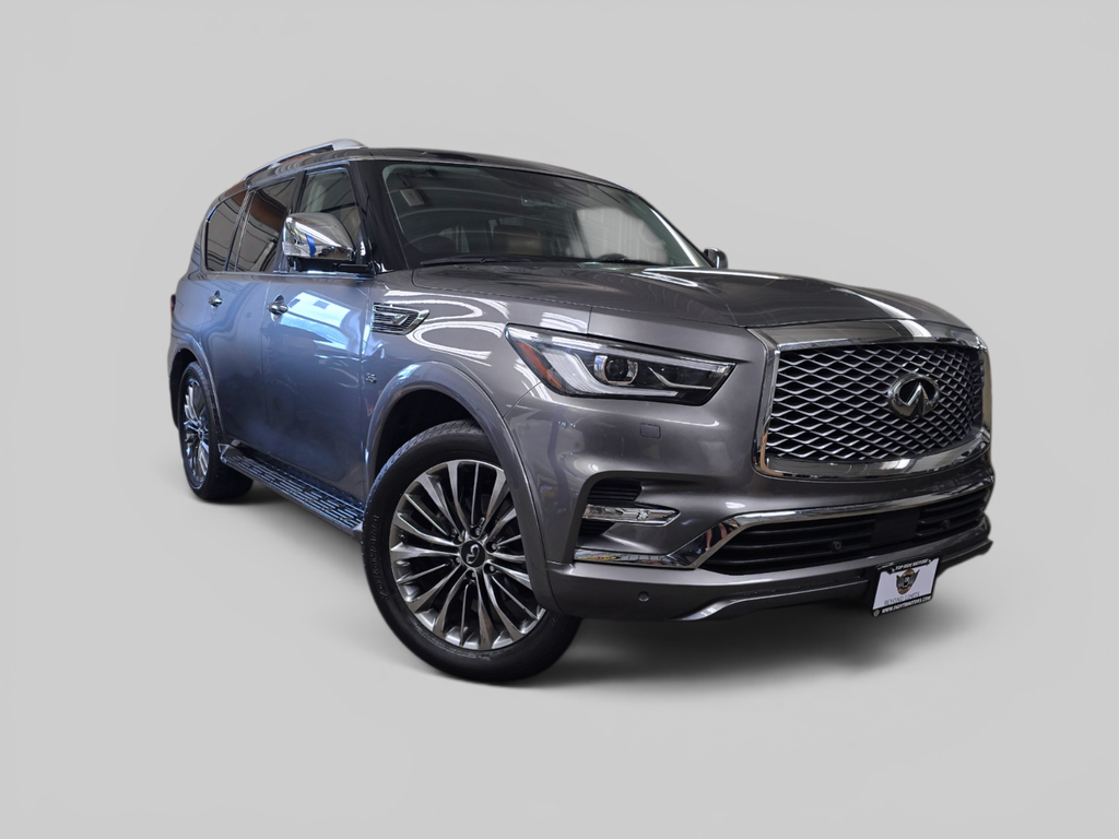 Gray 2018 INFINITI QX80 SUV / Crossover All-Wheel Drive 7-Speed Automatic
