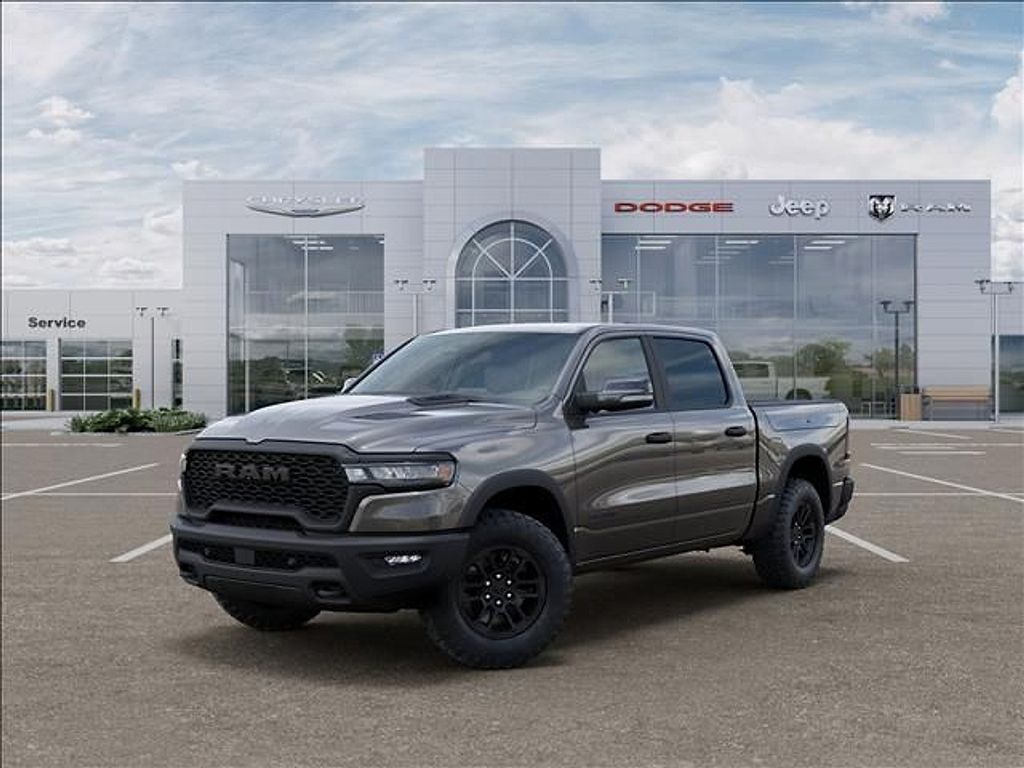 Gray (Granite Crystal Metallic Clearcoat) 2026 RAM 1500 Rebel Crew Cab 4WD Pickup Truck Four-Wheel Drive 8-Speed Automatic