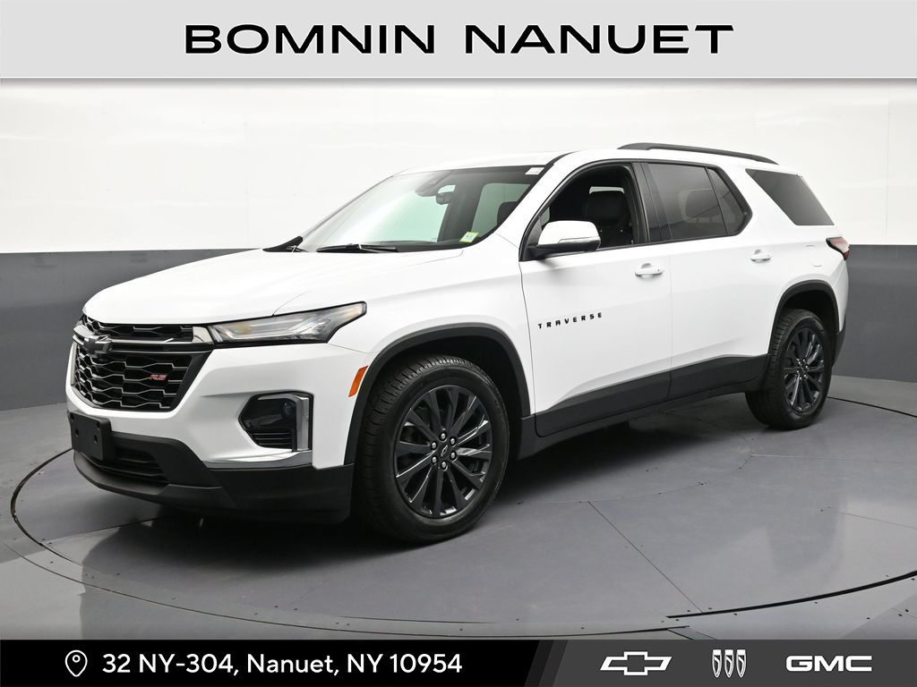 Summit White 2023 Chevrolet Traverse SUV / Crossover Four-Wheel Drive 9-Speed Automatic