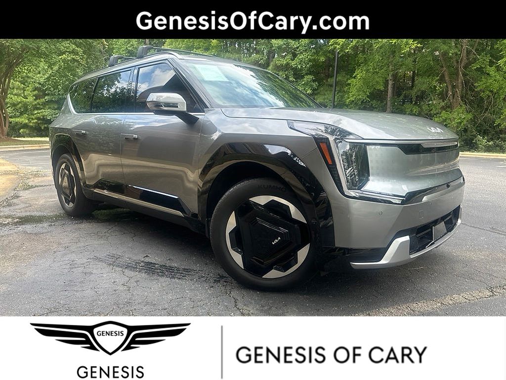 Pebble Gray 2024 Kia EV9 SUV / Crossover All-Wheel Drive 1-Speed Automatic