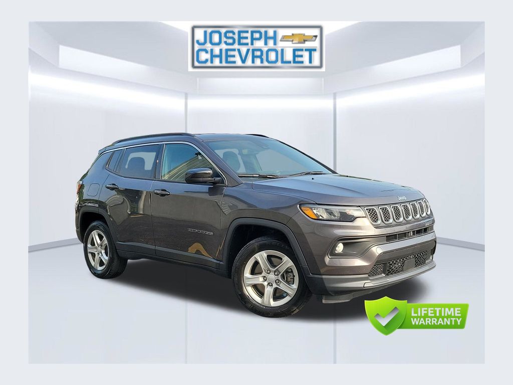 Gray 2024 Jeep Compass SUV / Crossover Four-Wheel Drive 8-Speed Automatic