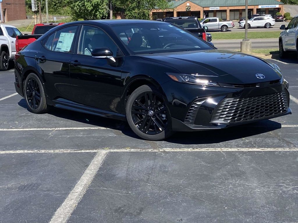 Midnight Black Metallic 2026 Toyota Camry SE FWD Sedan Front-Wheel Drive Continuously Variable Transmission