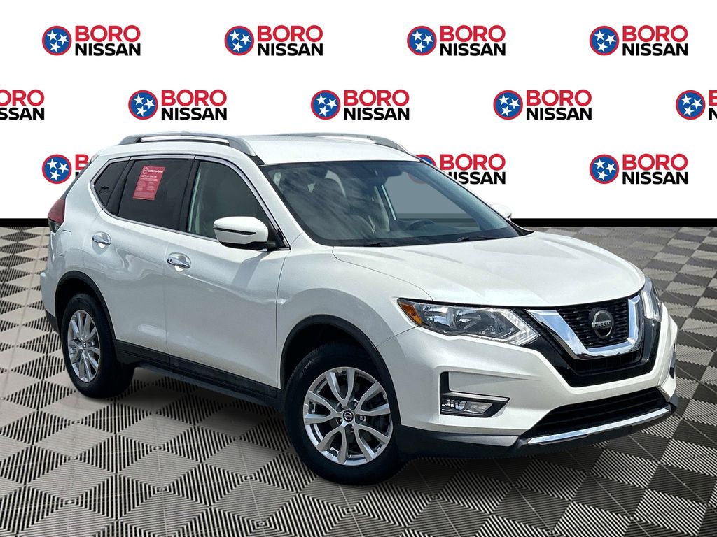 Pearl White 2018 Nissan Rogue SUV / Crossover Front-Wheel Drive Continuously Variable Transmission