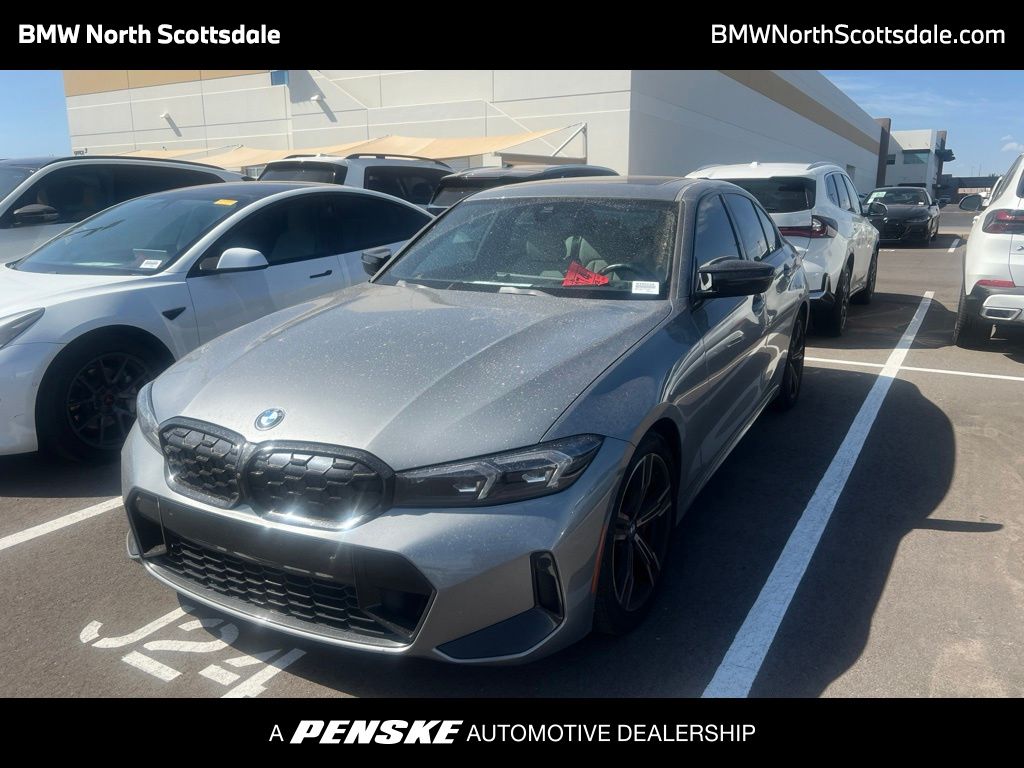 Gray Metallic 2024 BMW 3 Series Sedan Rear-Wheel Drive 8-Speed Automatic