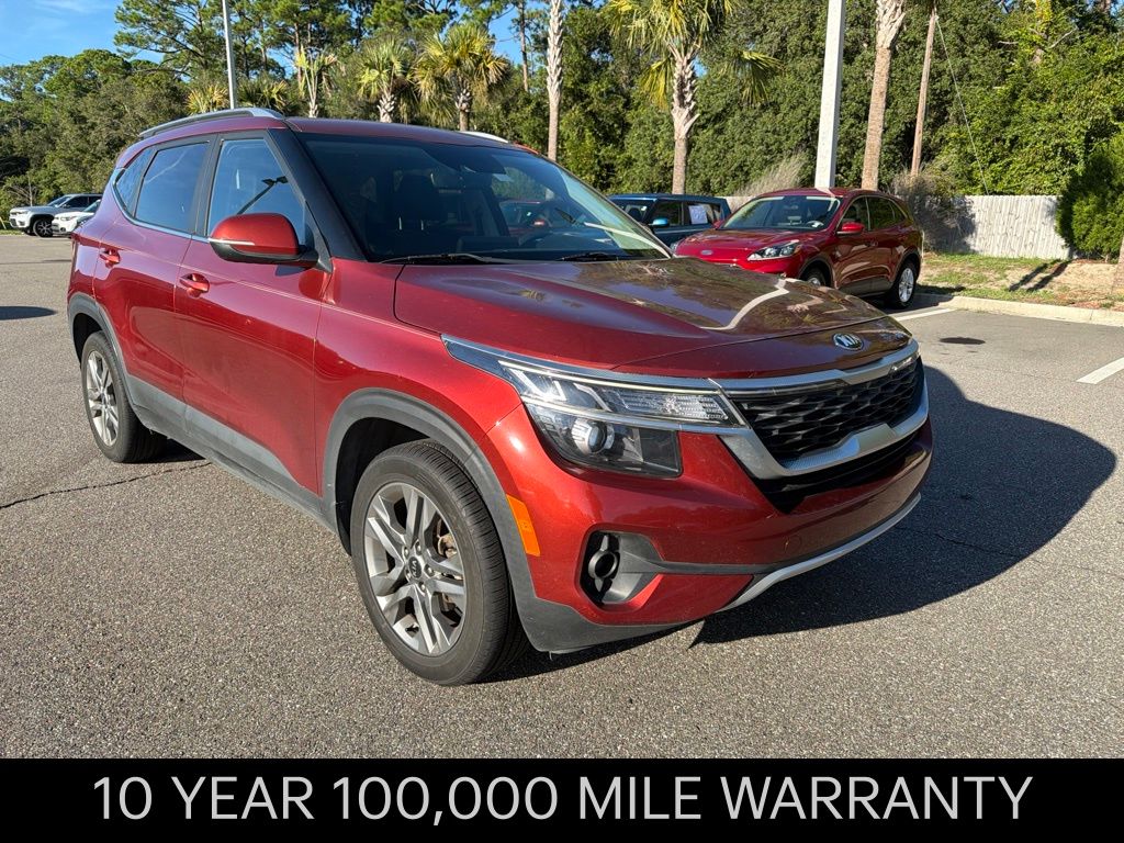 Mars Orange 2021 Kia Seltos SUV / Crossover Front-Wheel Drive Continuously Variable Transmission