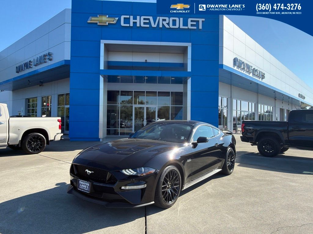 Shadow Black 2019 Ford Mustang Coupe Rear-Wheel Drive Automatic