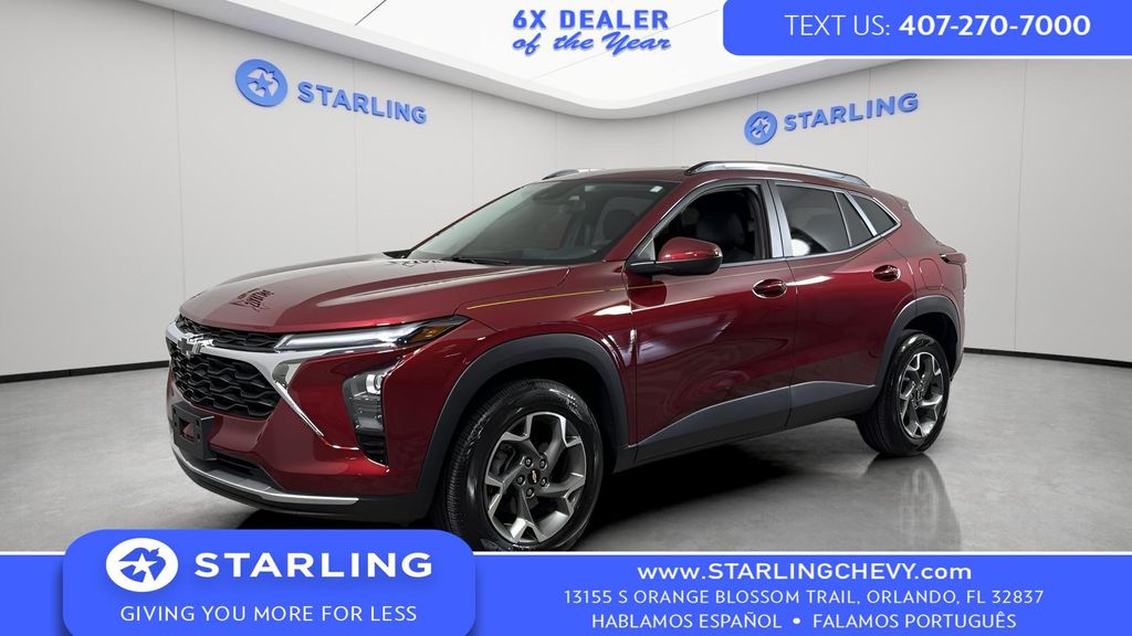 Red (Crimson Metallic) 2025 Chevrolet Trax LT FWD SUV / Crossover Front-Wheel Drive 6-Speed Automatic