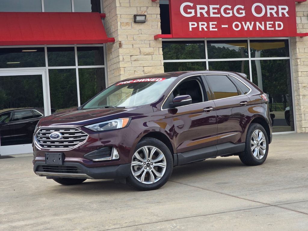Red (Burgundy) 2023 Ford Edge SUV / Crossover All-Wheel Drive 8-Speed Automatic