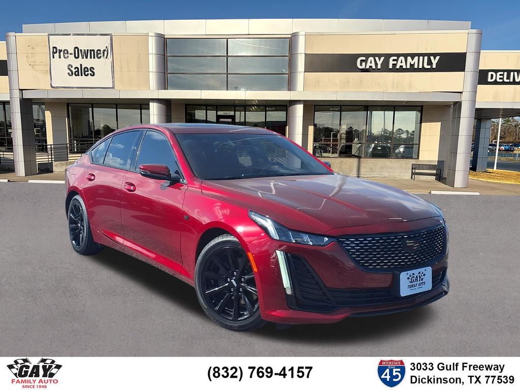 Radiant Red 2024 Cadillac CT5 Sedan Rear-Wheel Drive Automatic