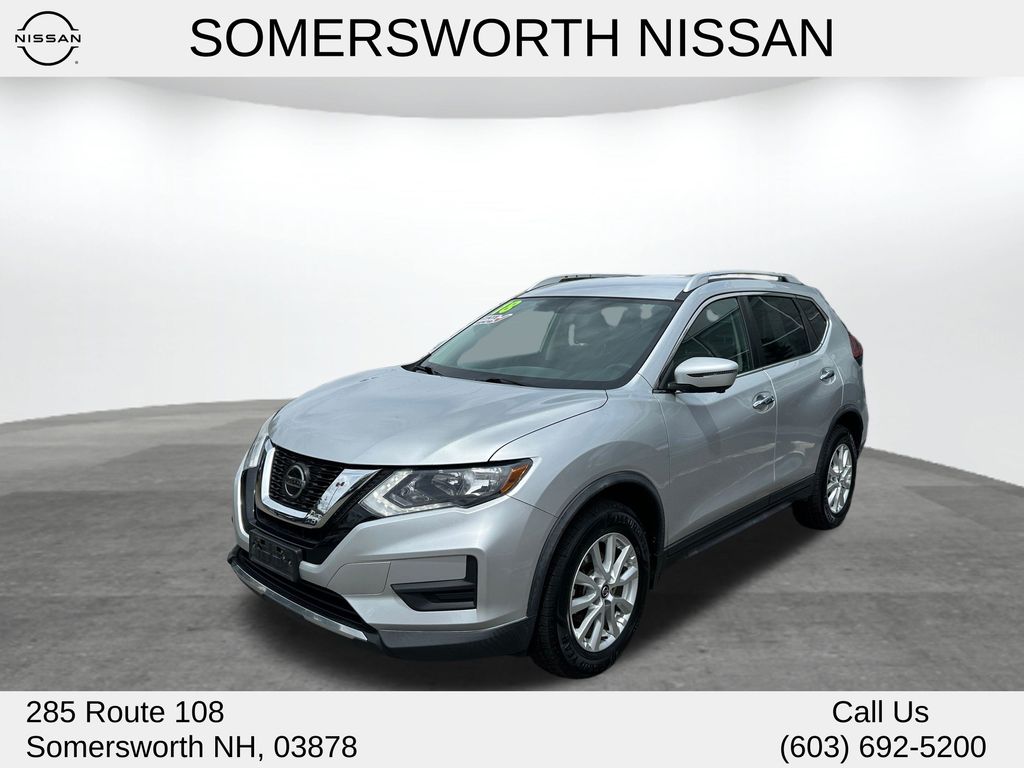 Brilliant Silver 2018 Nissan Rogue SV AWD SUV / Crossover All-Wheel Drive Continuously Variable Transmission