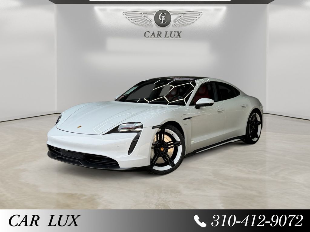 White 2020 Porsche Taycan 4S AWD Sedan All-Wheel Drive 2-Speed Automatic