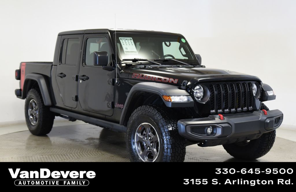 Black Clearcoat 2021 Jeep Gladiator Rubicon Crew Cab 4WD Pickup Truck Four-Wheel Drive 6-Speed Manual
