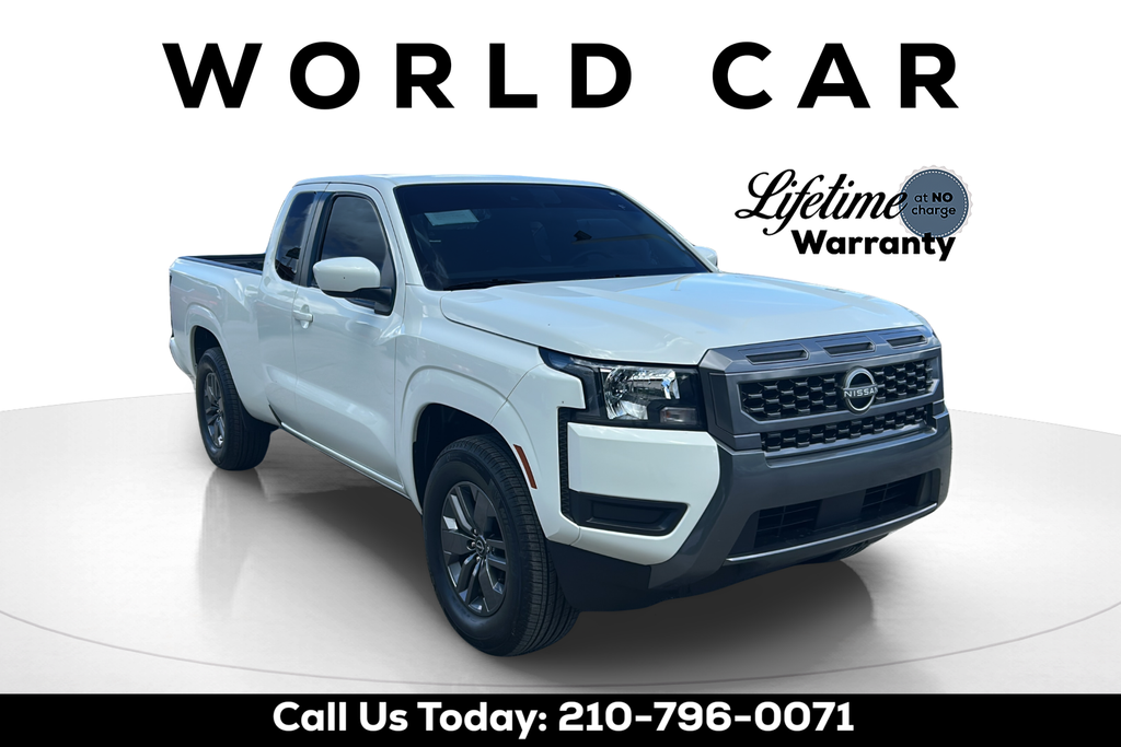 Glacier White 2025 Nissan Frontier SV King Cab RWD Pickup Truck 4X2 9-Speed Automatic Overdrive