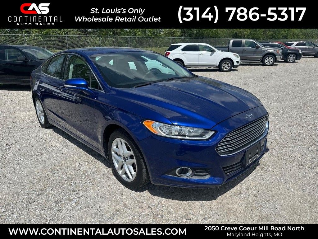 Blue Metallic 2014 Ford Fusion Sedan Front-Wheel Drive 6-Speed Automatic