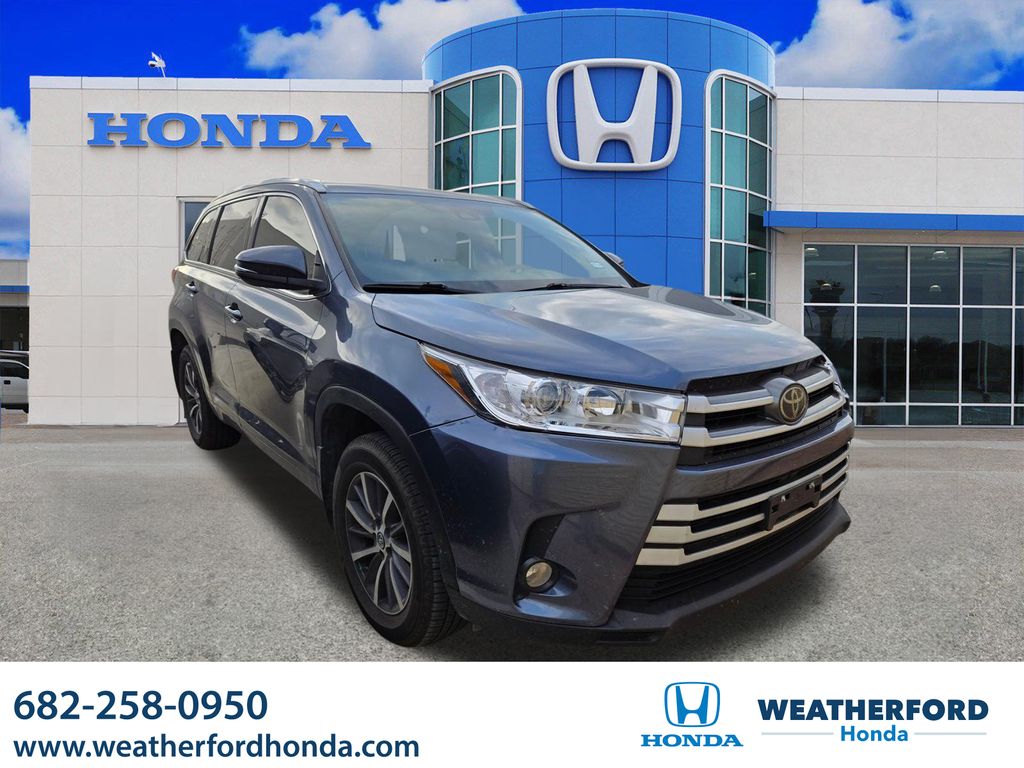 Shoreline Blue Pearl 2018 Toyota Highlander XLE SUV / Crossover Front-Wheel Drive 8-Speed Automatic
